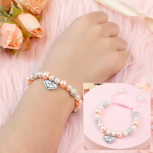 Sereney Birthday Gifts for Girls, 1-16 Year Old Girl Birthday Bracelet Gift - style: 5th Bday