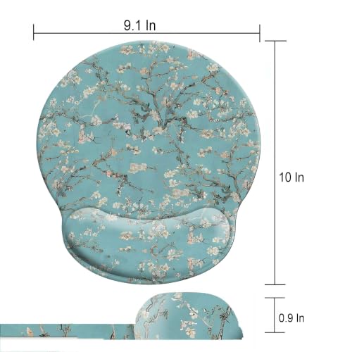 Mouse Pads for Desk, Ergonomic Mouse Pad with Wrist Rest Gaming Mousepad - color: Round-B3