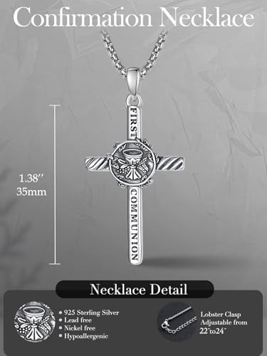 Confirmation Gifts Sterling Silver Confirmed in Christ Religious Catholic Jewerly - color: S