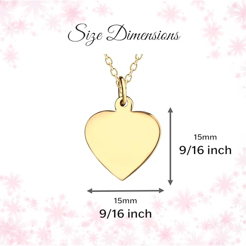 Cherished Moments Heart Necklace, .925 Sterling Silver or 14K Gold-Plated - color: Gold-Heart Charm Only