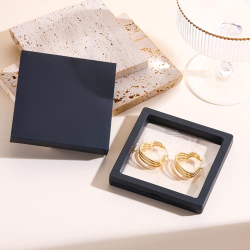 18K Gold Plated Hoop Earrings for Women, NICKEL-FREE & HYPOALLERGENIC, Timeless Jewelry Gift - color: GoldD-Stainless steel
