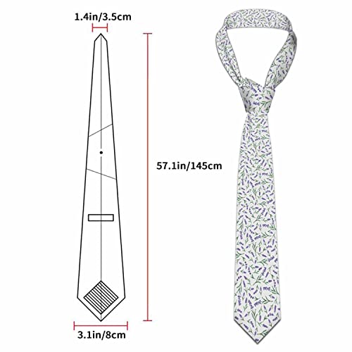 Funny Men's Tie Halloween Men's Neckties for Mens Wedding Party Work Casual Holiday - color: Purple Lilac