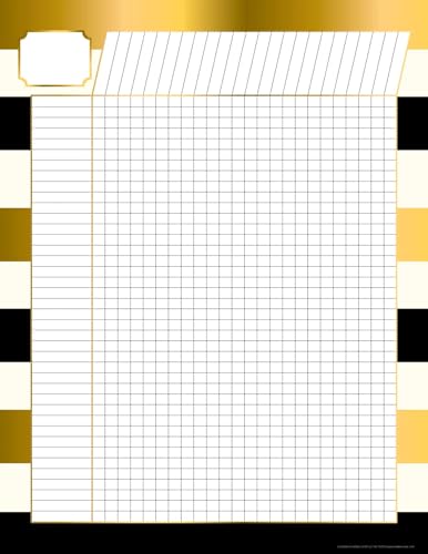 Barker Creek Incentive Chart, Gold, Track Progress, Assignments, Goals, and More! School, Library, Office, Home Learning Décor, 17" x 22" (1136) - style: Gold