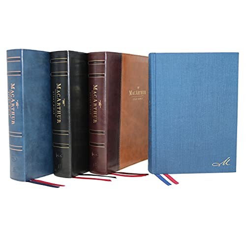 NKJV, MacArthur Study Bible, Blue Cloth over Board, Comfort Print: Unleashing God's Truth One Verse at a Time (Holy Bible, New King James Version)