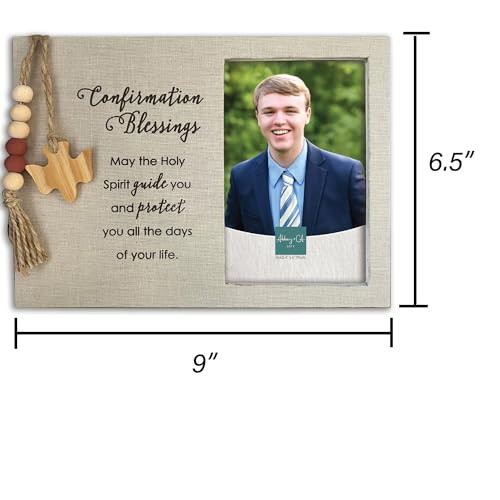 Abbey + CA Gift Confirmation Blessings Picture Frame, Confirmation Gift for Catholic Girls and Boys, For 4 x 6 Inch Photo - color: Confirmation