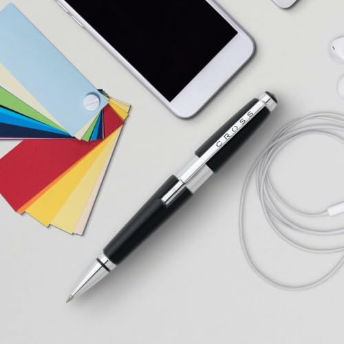 Cross Edge Jet Black Gel Rollerball Pen, Medium Point, Black Ink - color: Jet Black
