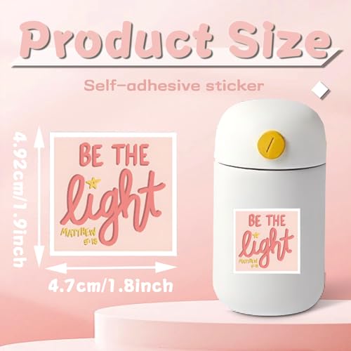 100 Pcs Bible Verse Stickers Pink Christian Stickers for Adults Women - color: Pink Christian