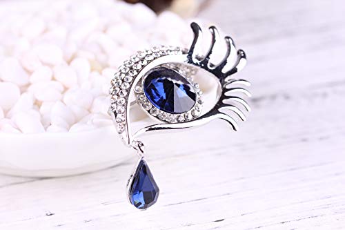 Comelyjewel Premium Quality Personality Tear of Angel Rhinestone Brooch Pin Covered Scarves Shawl Clip for Women Ladies
