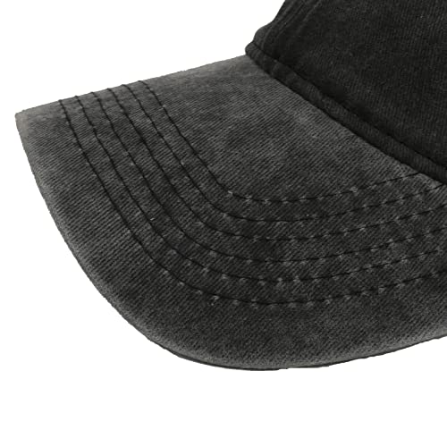 Quanhaigou Baseball Cap Dad Hat Adjustable Fashion Hats for Men Women Polo Trucker Unisex Style Headwear - color: Black Cross
