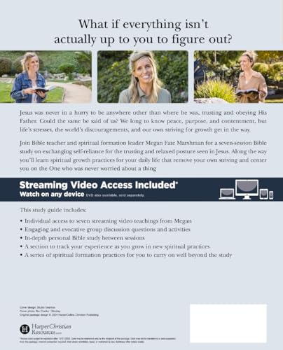 Relaxed Bible Study Guide plus Streaming Video: Letting Go of Self-Reliance and Trusting God