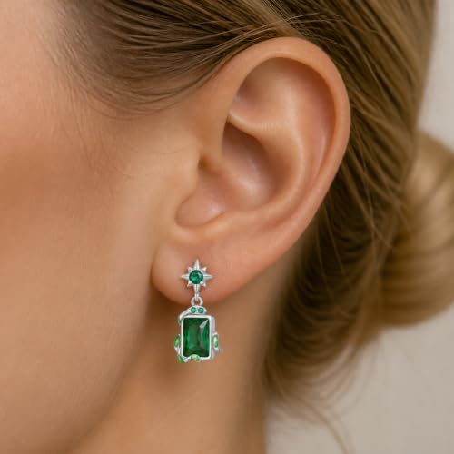 925 Sterling Silver Cute Animal Unique Huggie Hoop Earrings for Women - color: Snake Star