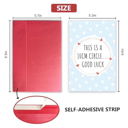 Funny Baby Shower Card for Her, Humorous New Mom Card - 10 cm Circle - color: 3-30