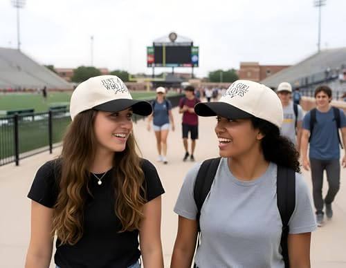 Two Tone Embroidered Lettering Baseball Cap - color: Black/Cream