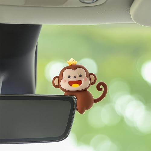 Mini Cartoon Monkey Dashboard Decoration for Navigator Screen