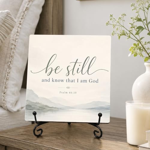 Be Still and Know That I Am God Wood Sign 5.1" Christian Decor(037 - color: Be still8