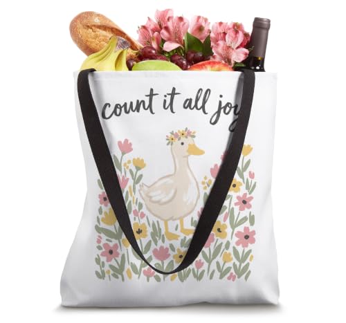 Count It All Joy T Inspirational Christian Quote Tote Bag