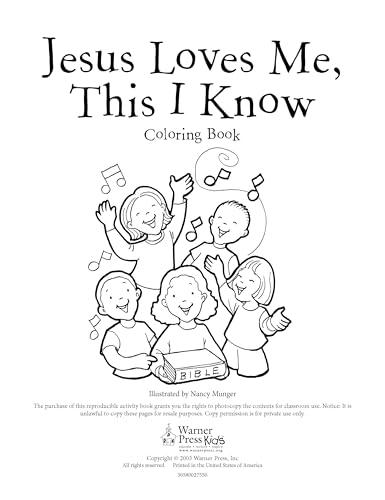 Jesus Loves Me, This I Know Coloring Book