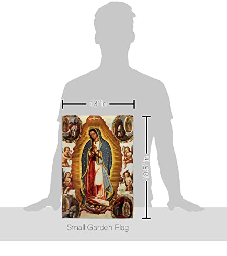 Breeze Decor G153057 Our Lady of Guadalupe Inspirational Faith & Religious Impressions Decorative Vertical Garden Flag 13" x 18.5" Printed in USA Multi-Color