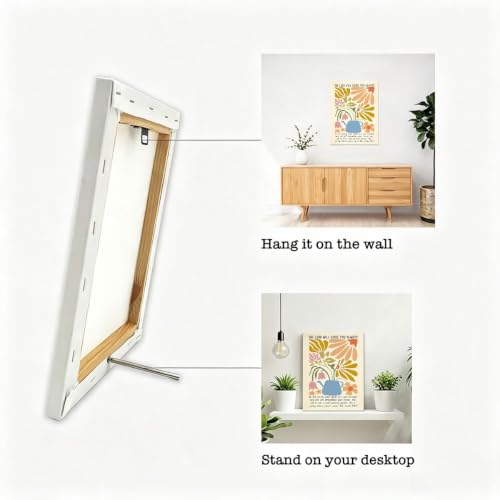 BEASTZHENG Isaiah Abstract Floral Bible Verse Canvas Wall Art Boho Decor - color: Lord will guide you