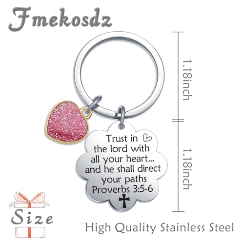 Catholic Keychain Christian Gifts for women Faith Keychain Religious Jewelry Faith Based Gifts