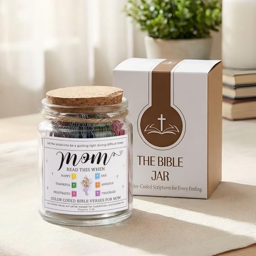 Bible Verse Jar for Mom – 92 Faith Scriptures - color: Bible For Mom