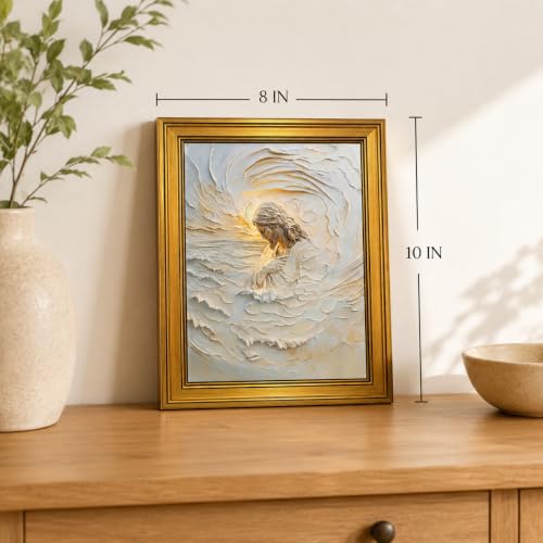 Christian Texture Jesus Canvas Wall Art Framed Neutral Artwork 10X8 Inch - color: Christian TextureJesus Canvas 26, size: 10"L x 8"W