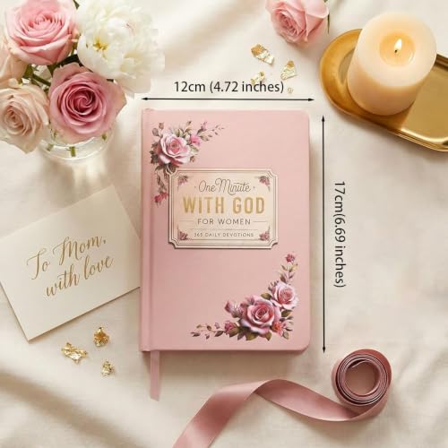 One Minute With God for Women,365 Daily Devotions,Women's Daily Prayer Journal,Inspirational Gifts for Women