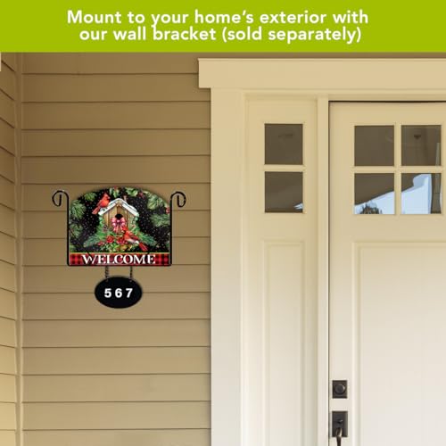 Briarwood Lane Christmas Art Sign 8.25x10.25 Holiday Birdhouse - color: Holiday Birdhouse