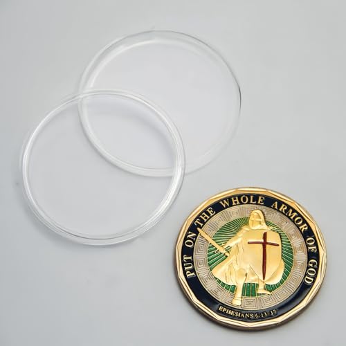 Armor of God Challenge Coin - Detailed Christian Symbolism Design - Inspirational Gift for Faith