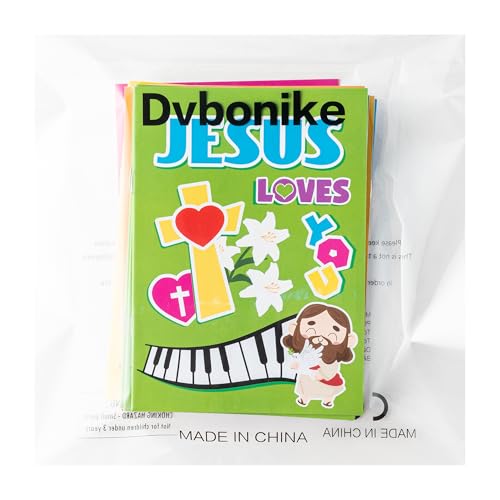 24Pcs Jesus Loves You Coloring Books Religious DIY Color-in Pages - color: C-jesus Loves You