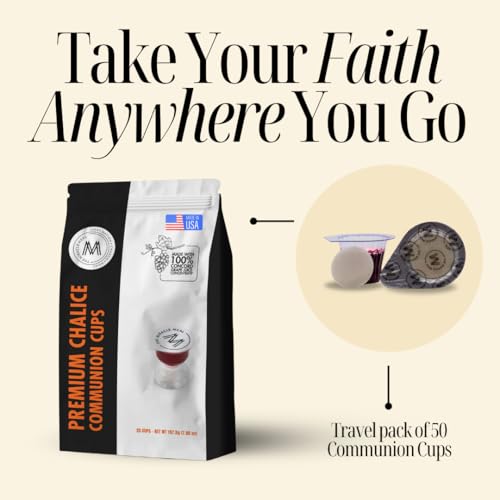 Miracle Meal Chalice Communion Cup & Wafer Set, Travel Pack of 25-Cups - size: 25 Count