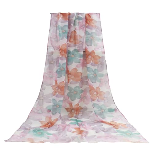 vimate Lightweight Scarf for Women Fashion Head Cover Hijab Cotton Voile Scarf Shawl Wrap for Spring Fall Winter Season - color: F3#.style 73