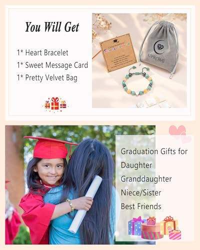 UPROMI To My Daughter/Granddaughter/Niece Bracelet Gifts for Girls - style: Kindergarten Graduation