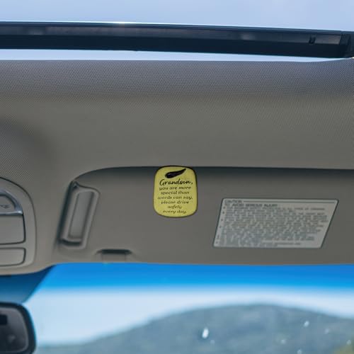 Guardian Angel Car Visor Clip Drive Safe 2 Inch Gift,Grandson - style: Grandson
