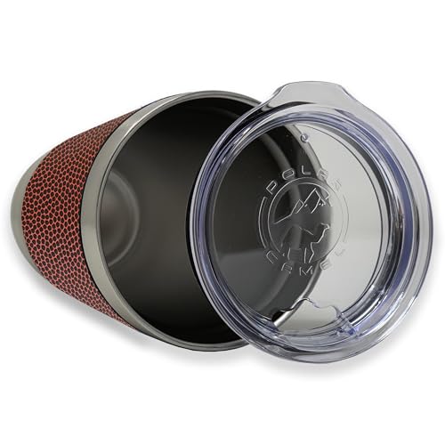 LaserGram Personalized 20oz Tumbler, Bible Verse John 14-6 (Football Style) - color: Football Brown