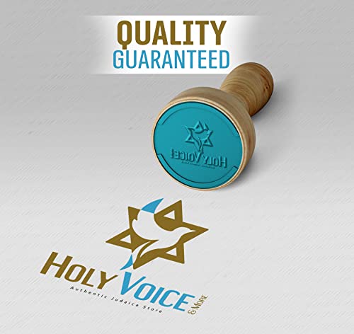 HOLY VOICE 100% Wool Tallit Prayer Shawl Kosher Certified White with Stripes for Men, Made in Israel w/ 100% Wool Tzitzit - color: White Stripes, size: 51"x73"