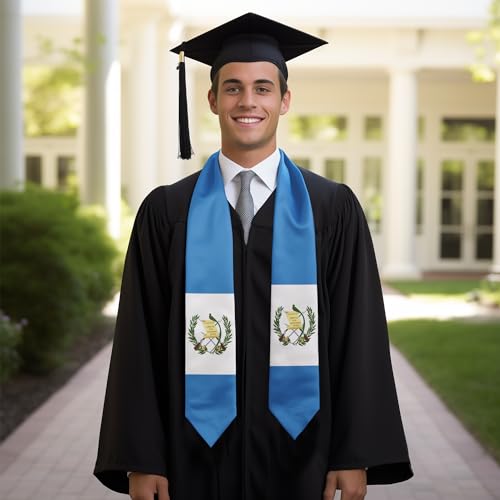 Graduation Flag Stole Sash Scarf Day Gifts - color: Guatemala Flag