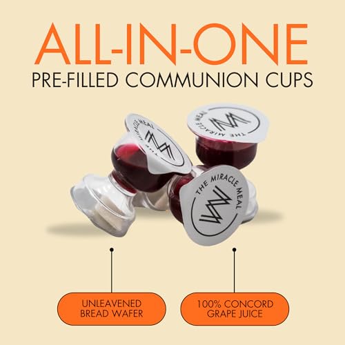 Miracle Meal Chalice Communion Cup & Wafer Set, Travel Pack of 25-Cups - size: Bag of 25 Chalice