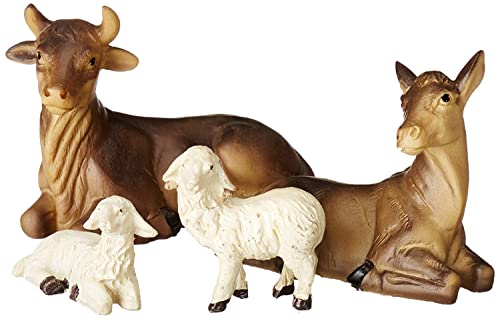 Faithful Treasure 15-Piece Complete 4" Christmas Nativity Set