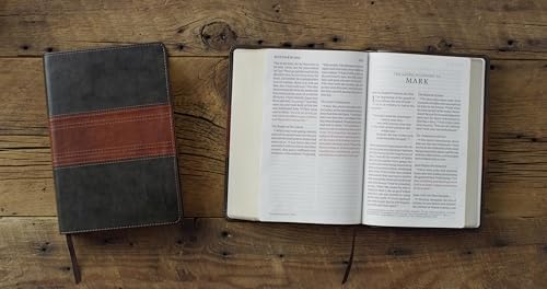 ESV Giant Print Personal Size Bible, Red Letter (TruTone, Forest/Tan, Trail Design): Holy Bible, English Standard Version