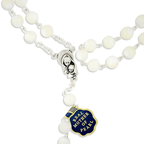 Vatican Imports Beautiful Mother of Pearl Rosary