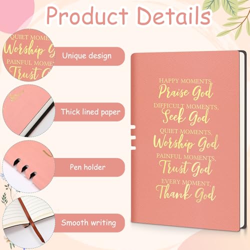 Shinylin 7 Pcs Christian Gifts for Women, Psalm Bible Verse Set,Pink - color: Pink