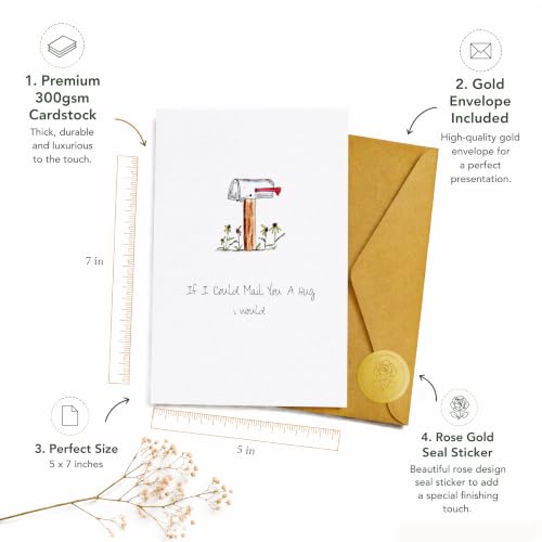 Encouragement Card|A Hug Card| Cute Support Card - color: QY-150