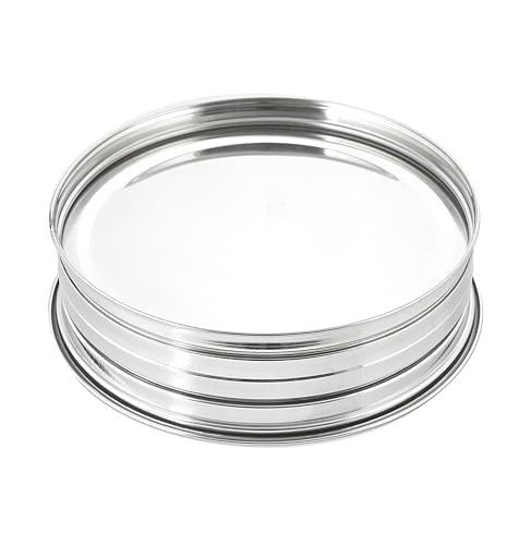 VJR Communion Tray for Churches with Lid, 33-Cup Stainless Steel Communion Set with Reusable Cups, Stackable Church Communion Serving Tray with Bread & Drink Plate, Silver, Rust Resistant - style: Bread only tray without lid