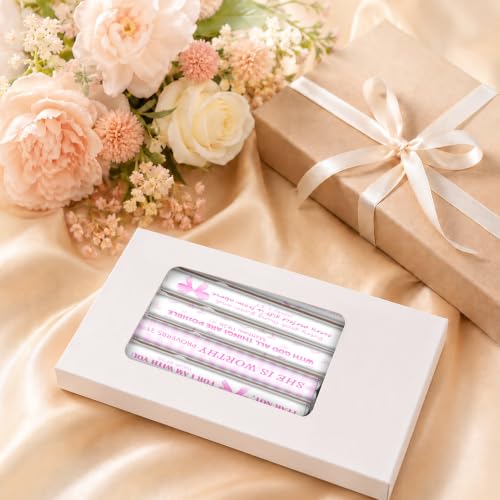 Inspirational Christian Gifts for Women, 6 Pack Pink Bow Pens - color: pink09