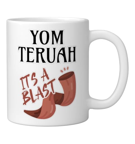 Yom Teruah It's a Bang Ceramic Mug, White - color: White, size: 11 Ounces
