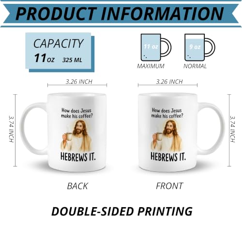 Funny Jesus Christian Mug, Religious Coffee Cups Ceramic - color: Christian-7