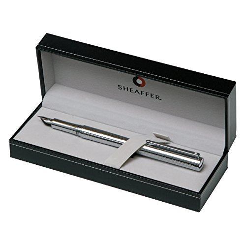 Sheaffer Intensity Fine Nib Fountain Pen, Medici Engraved, Chrome Plate Trim (E0923743)