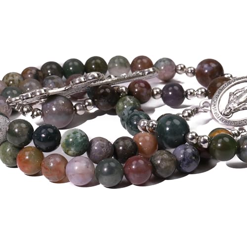 Handmade Catholic Rosary Beads - color: Green