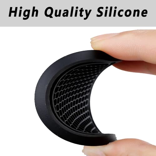 ZSDY Car Cup Coaster, 4PCS Universal Auto Non-Slip Cup Holder Embedded in Ornaments Coaster, Car Interior Accessories Sets, Black - color: Black